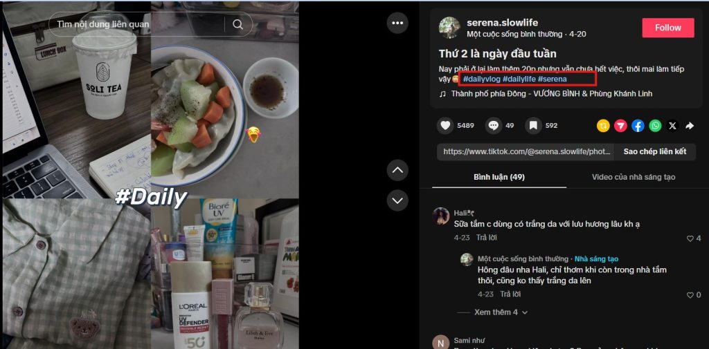 Cách tăng view TikTok hiệu quả nhất 2026 5 Sử dụng hashtag trending đúng chủ đề của video giúp phân bố nội dung tới người quan tâm