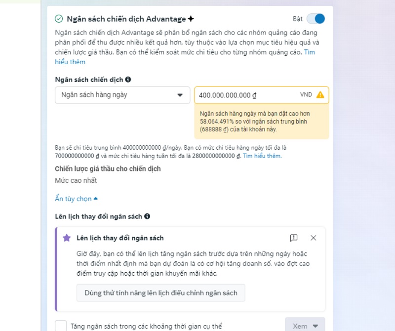 Bán Tài Khoản NoLimit Uy Tín, Giá Tốt Chạy Quảng Cáo Facebook Ads 6 không giới hạn ngân sách quảng cáo