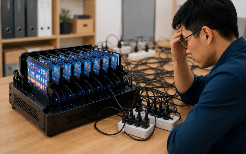 Nhược điểm của Box Phone Farm