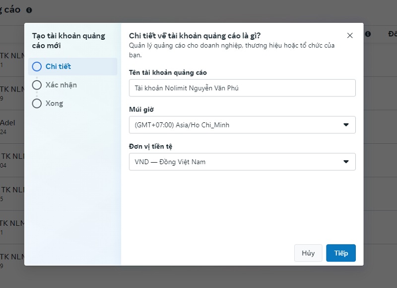 Bán Tài Khoản NoLimit Uy Tín, Giá Tốt Chạy Quảng Cáo Facebook Ads 7 có thể tạo nhiều tài khoản quảng cáo