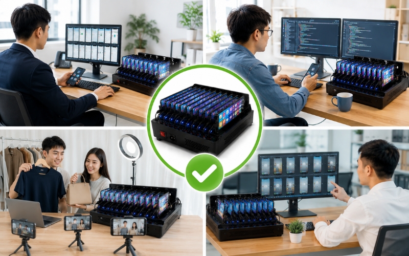 Trường hợp nên dùng Box Phone Farm